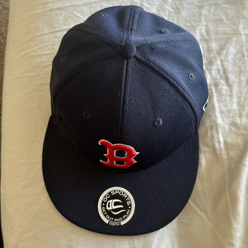 Boston Red Sox  velcro flat brim hat.  One size fits all